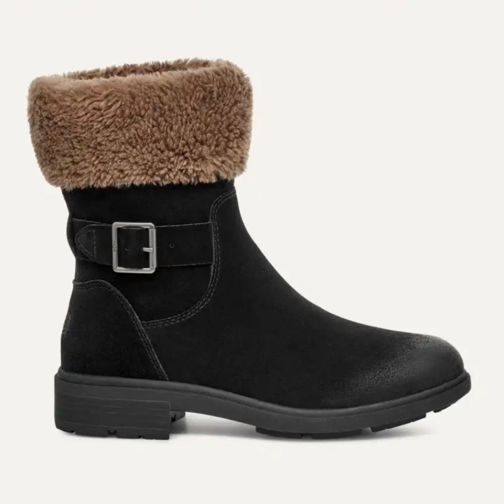 <<Women’s Ugg Harrison Cuff Boots in Black – Sz 6.5